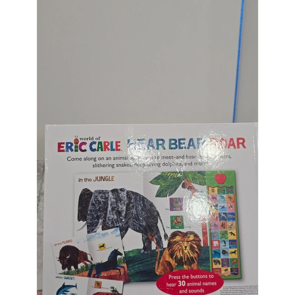 World of Eric Carle Hear Bear Roar Sound Book Battery Plush Bear Book VIDEO